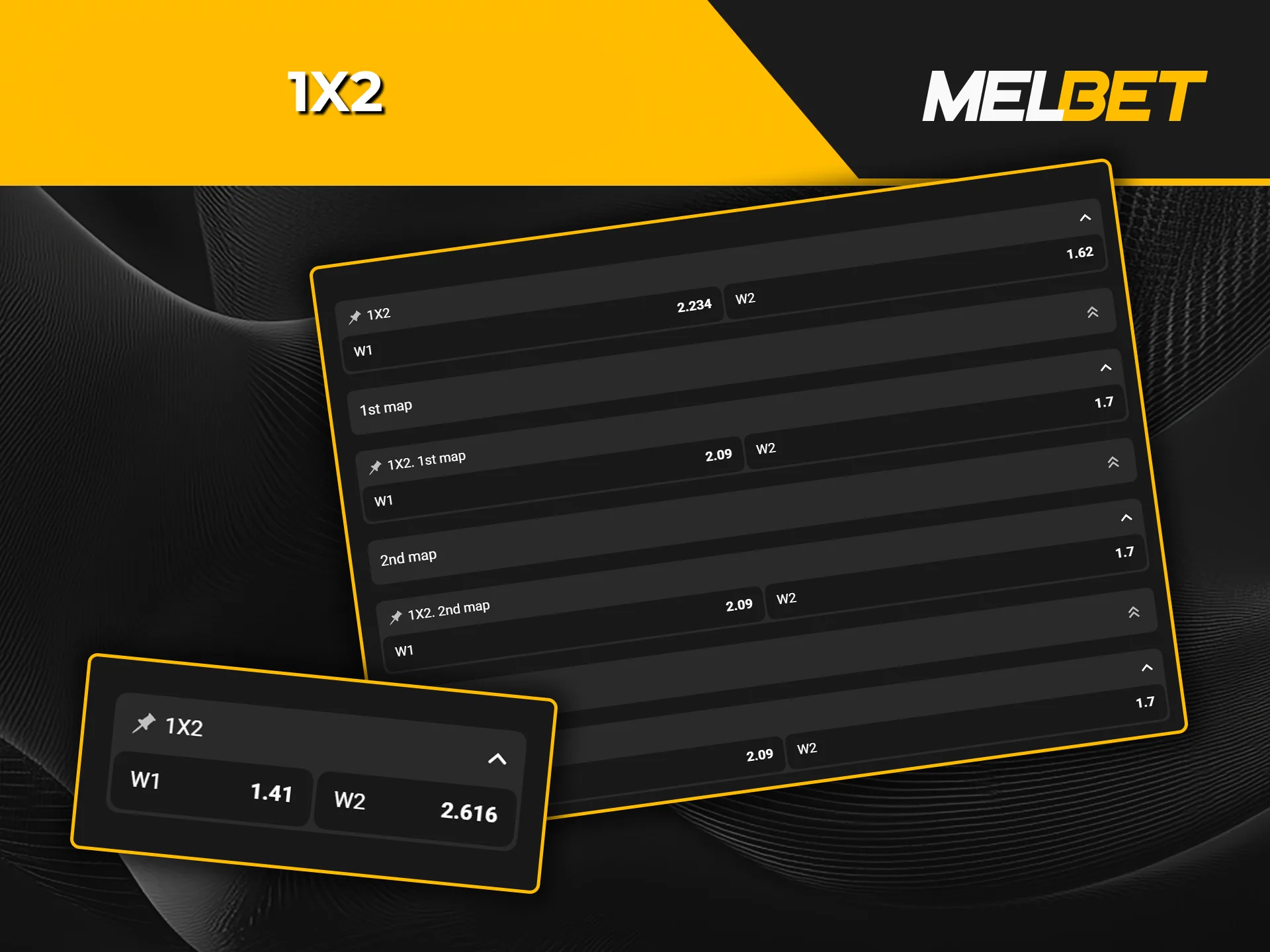 Discover 1x2 bets on eSports at Melbet.